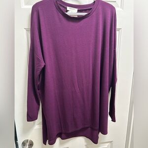 Women's Purple Long Sleeve Top